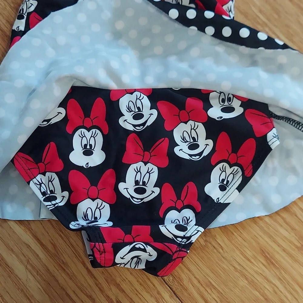 ⭐️ 5/$30 2T Minnie Mouse swimsuit With Bows and Ruffles